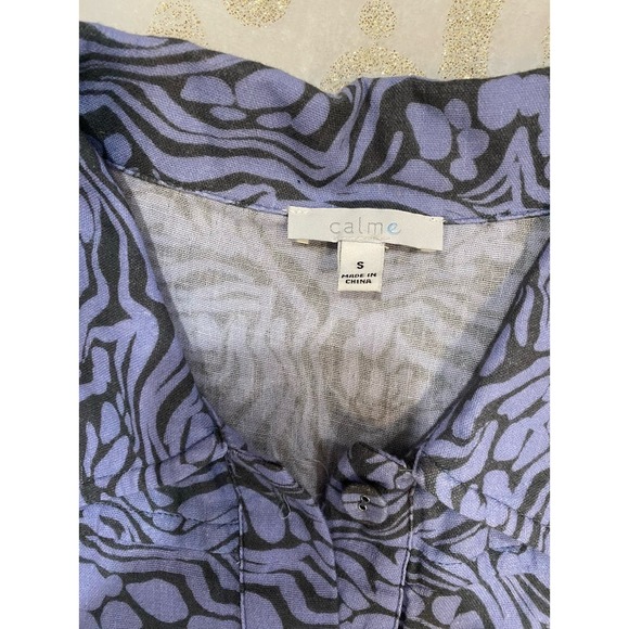 Calmé by Johnny Was Double Pocket Shacket Button Up Shirt - Picture 6 of 10